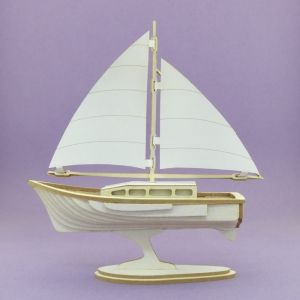 Tekturka Crafty Moly 3D Żaglówka